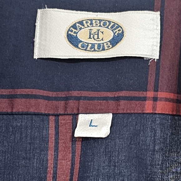 HARBOUR CLUB Men's Long Sleeve Button-Down Shirt Plaid L - Picture 4 of 4